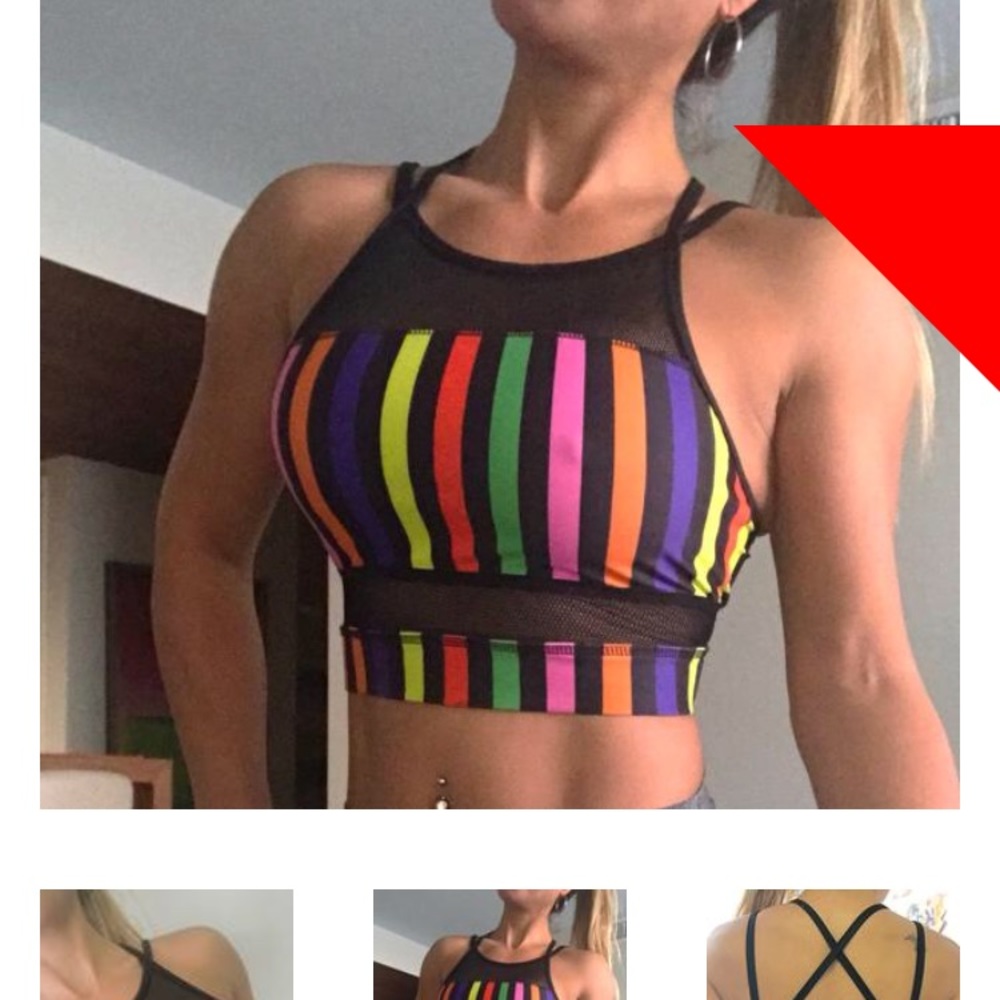 Abs2b Mesh bra top.